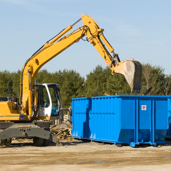 what size residential dumpster rentals are available in Yorkshire